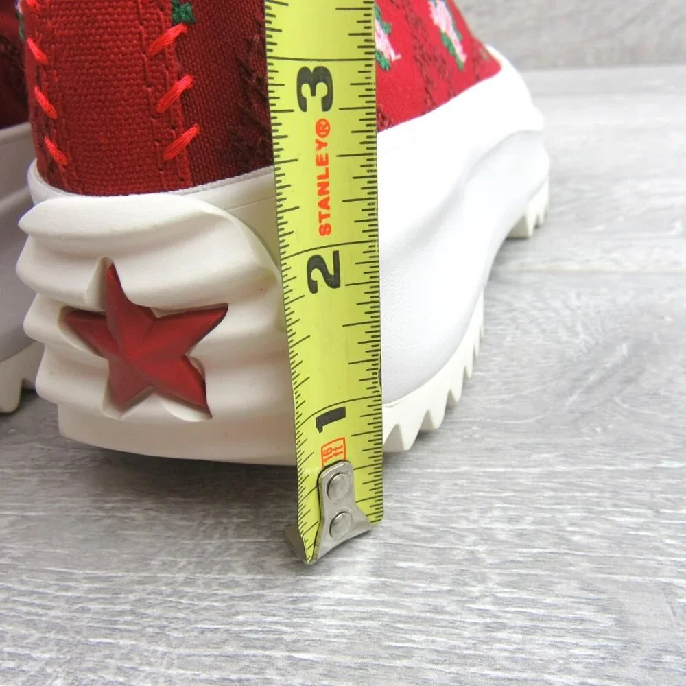 Converse Run Star Hike Platform Rose Cross Stitch Women's Size 8 NEW - Picture 9 of 16